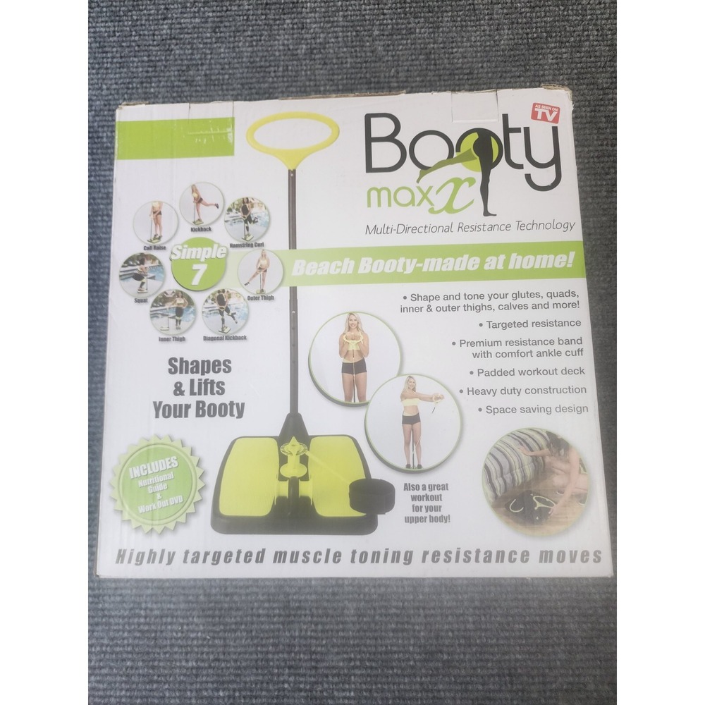 Booty Max  Home Workout Butt‎ Exercise Equipment W/ Resistance Band Technology